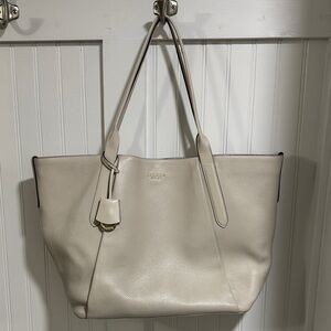 RADLEY LONDON Cream Pebbled Leather Tote